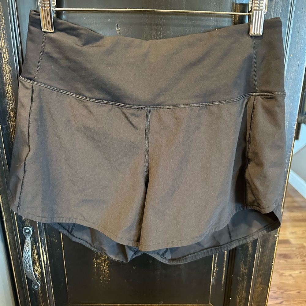 Women's LuluLemon Speed Up Black Athletic Shorts